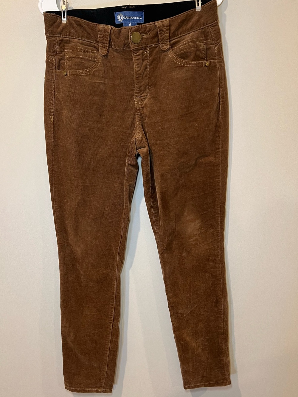Democracy Chestnut Brown Corduroy Pants